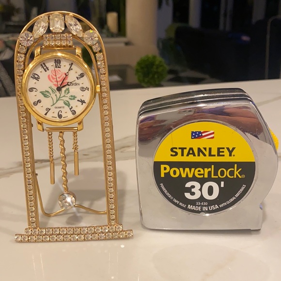 Vintage Crystal Clock Rose standing jewelry vintage crystals ladies - Picture 4 of 10